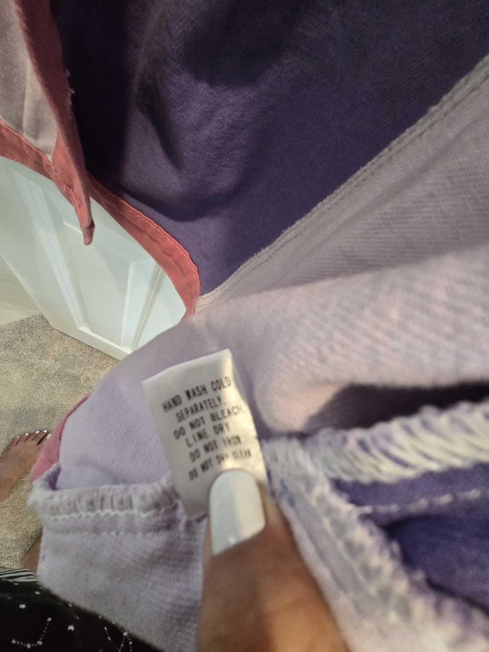 Signature8 Pink and Lavender Colorblock Denim Jacket - Picture 8 of 11